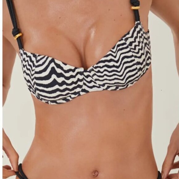 ViX Ravine Gal Mel Bikini Top – Zebra Stripe – Size XL MSRP $148 – NWT - Picture 4 of 7